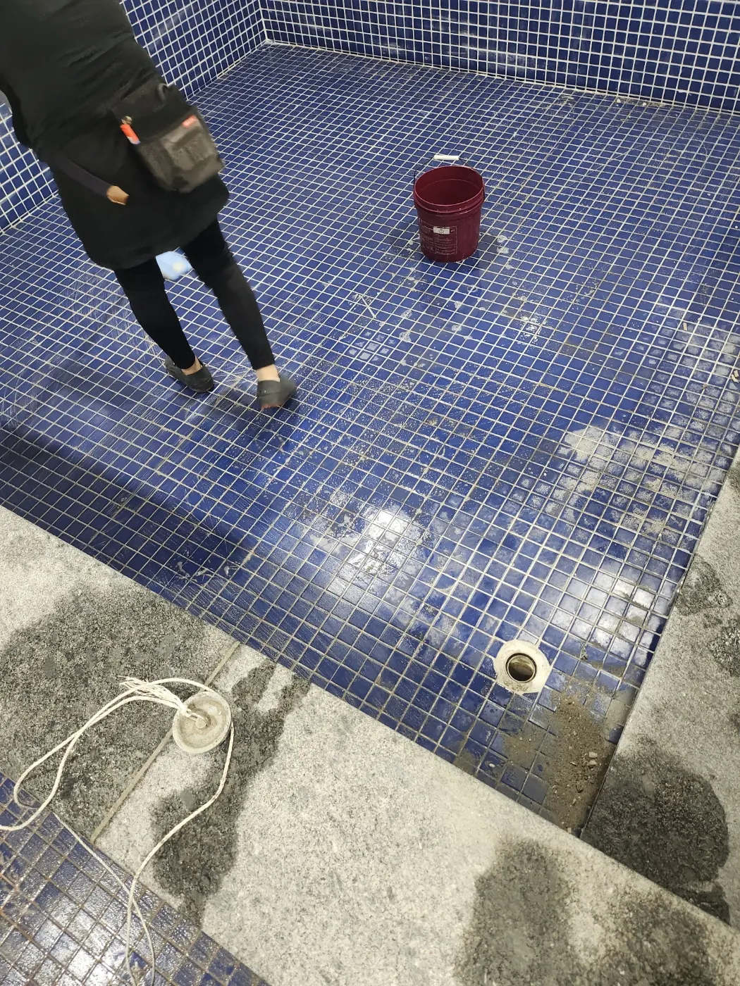 타일 줄눈 세정 — 서산시 목욕탕청소 현장