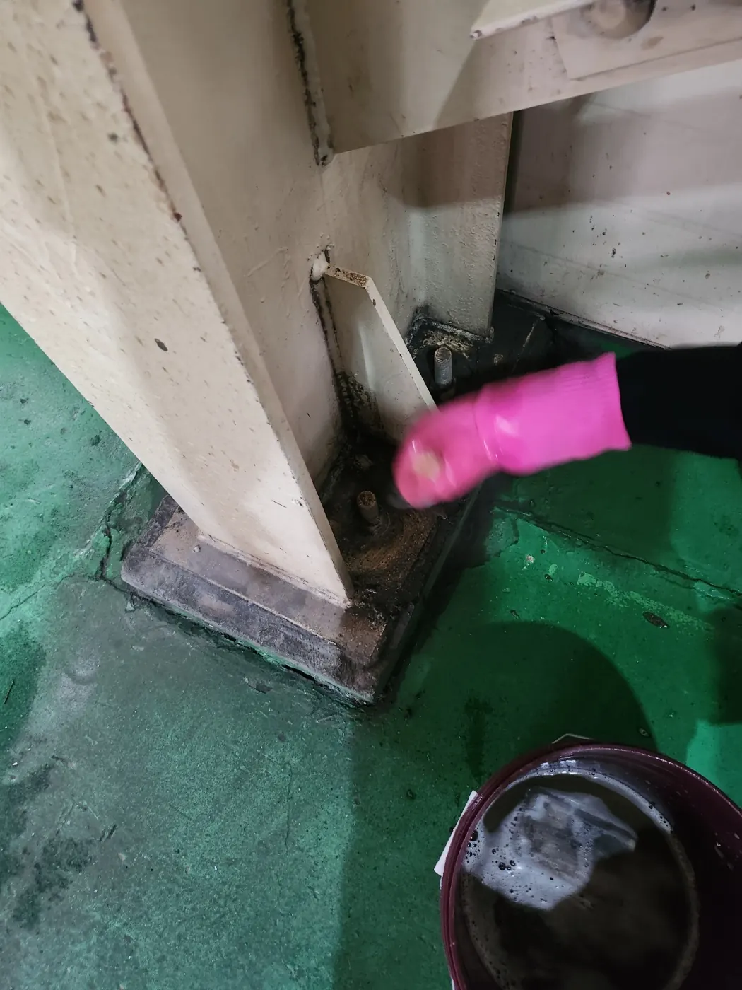 작업 진행 — 논산시 공장청소 현장