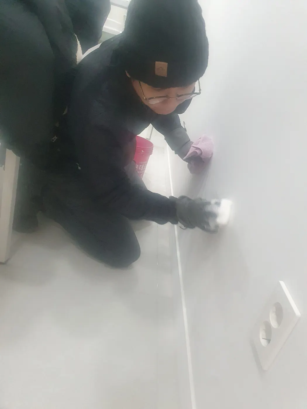 세정 진행 — 태안군 병원청소 현장