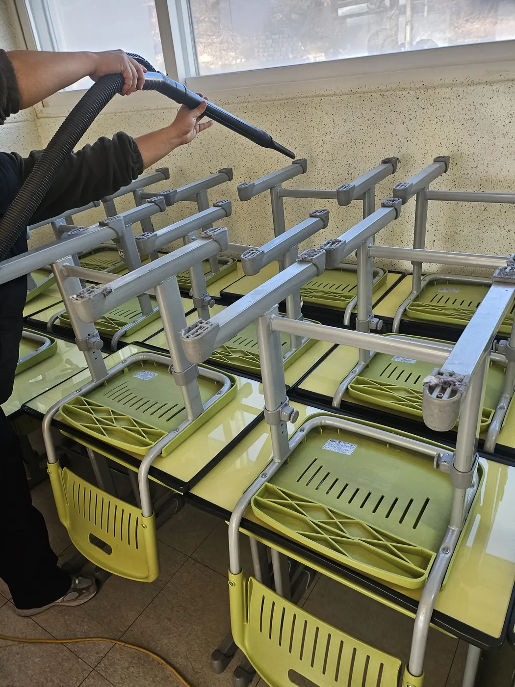 왁스 재코팅 — 보령시 학교청소 현장
